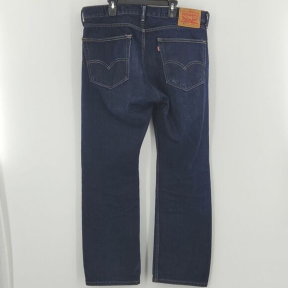 Levi's 505 Jeans Mens Size 36x30 Straight Leg Faded Distressed Everyday Normcore - Picture 2 of 7